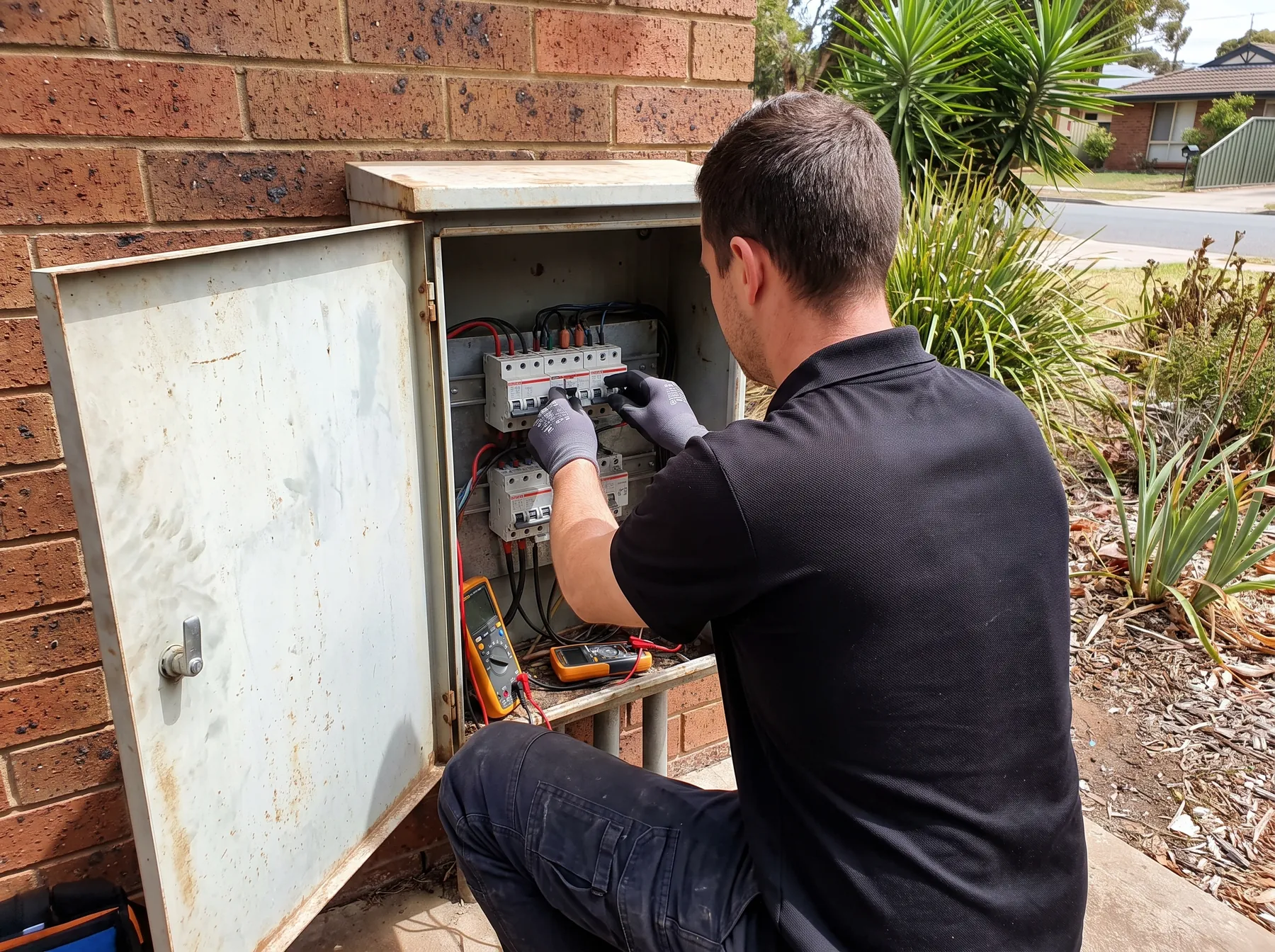 Switchboard during fault diagnosis