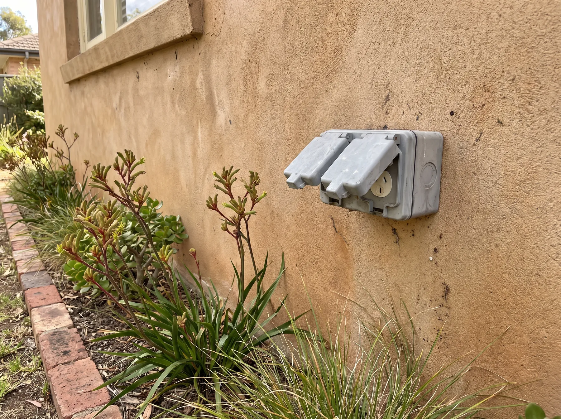 Weatherproof outdoor power point